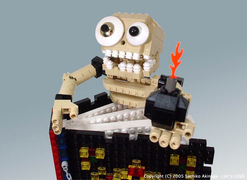 Lego model, The Brick Creatures, Firebomb Skeleton