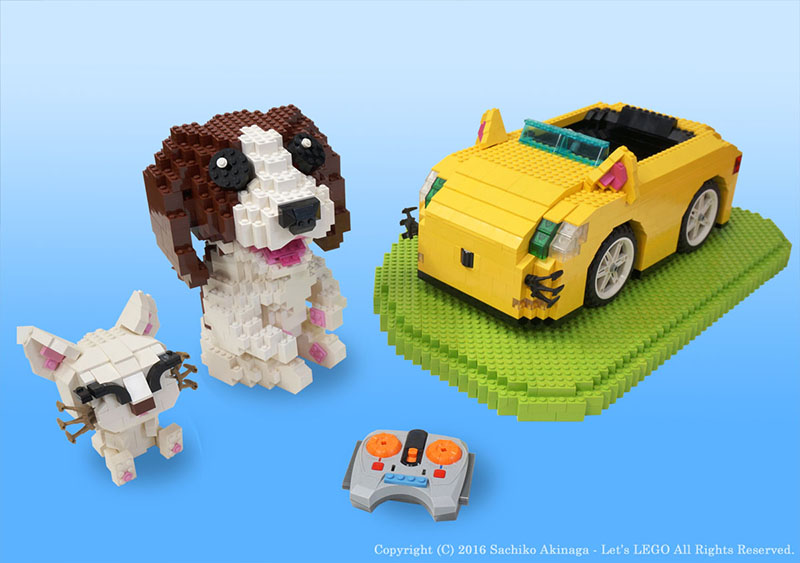 LEGO Beagle Loves Cats