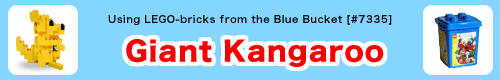 Giant Kangaroo-Blue bucket