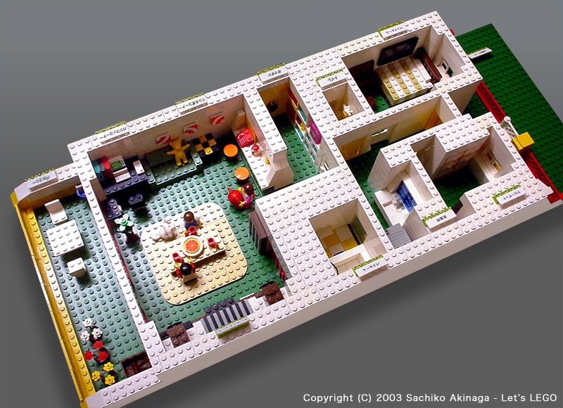 3D Floor Plans of Flats - Lego model
