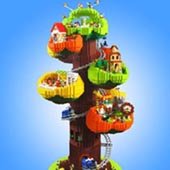 Lego tree town