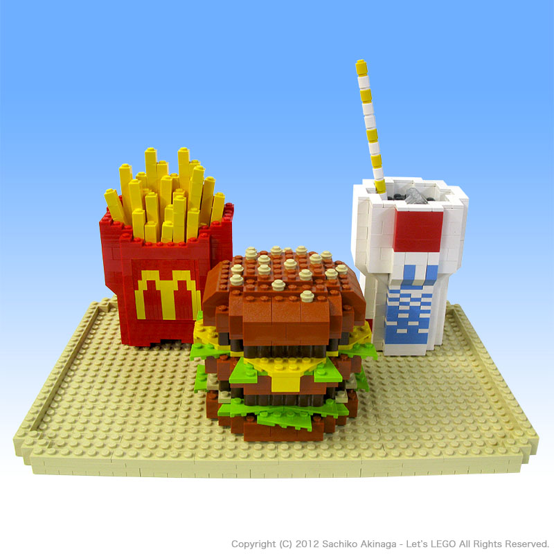 レゴモデル  ビッグワック・ハンバーガーセット