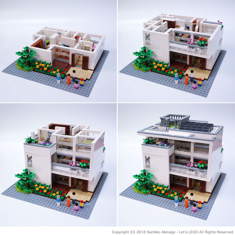 レゴモデル　-　旭化成ホームズ　ヘーベルハウス - Frex３階建