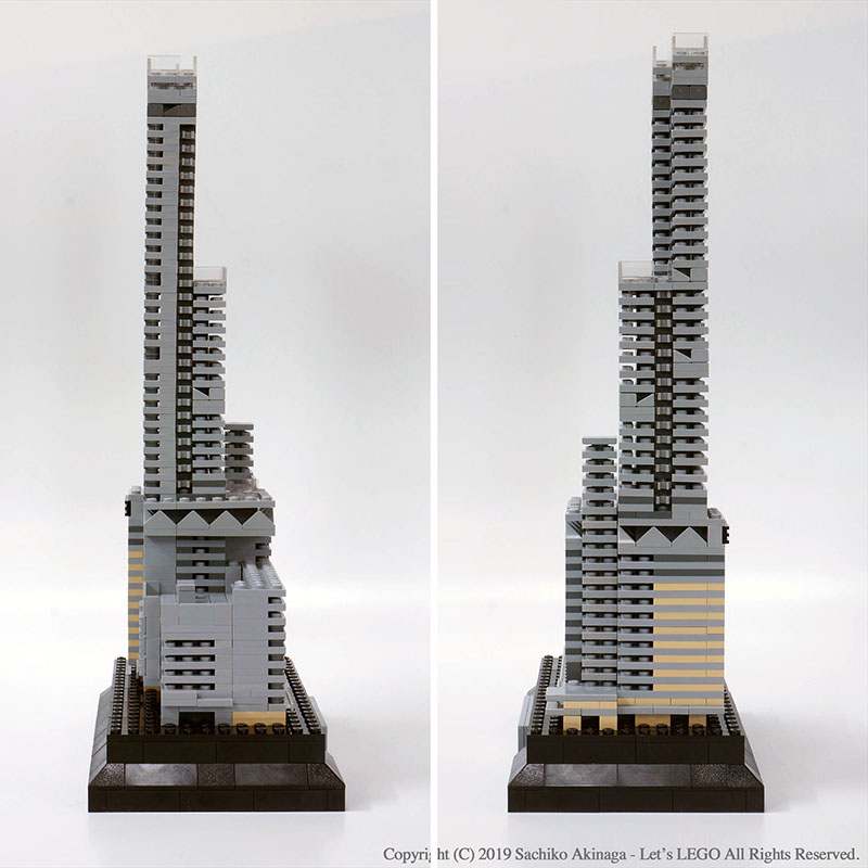 lego あべのハルカス1/1000レゴモデル